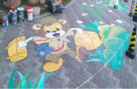 金沙夏季画地面彩绘会遇到的问题