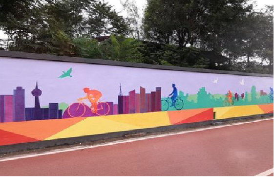 金沙墙体彩绘-围墙