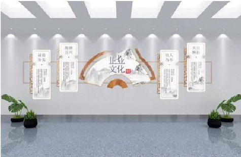 金沙企业文化墙设计的核心要素。